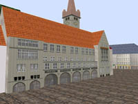 Das Neue Rathaus vom Hauptmarkt aus